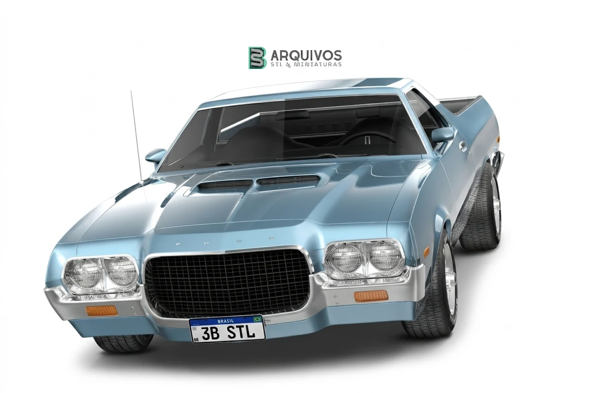 Modelo 3D STL - Ford Ranchero 1972 — foto 3
